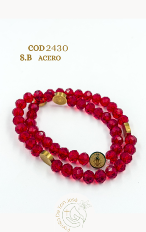 2430 Pulsera murano tejida San Benito