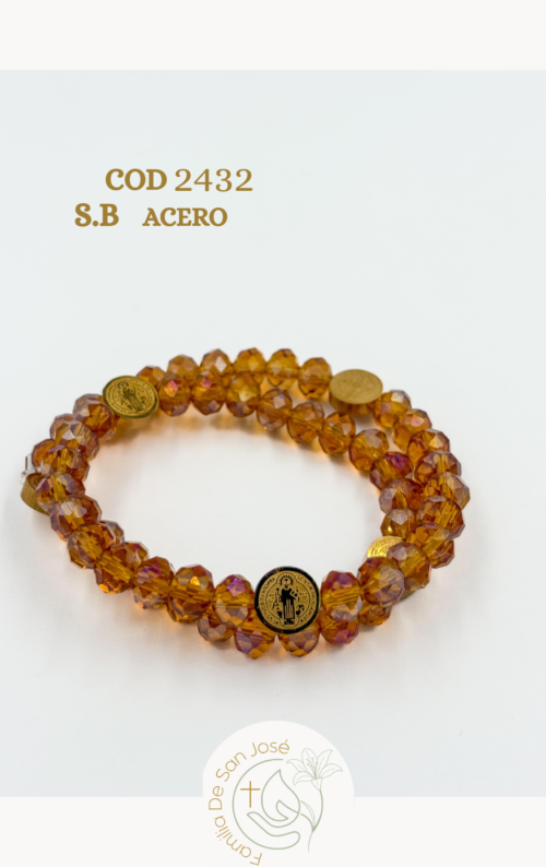 1128(12) 2432 Pulsera murano tejida San Benito