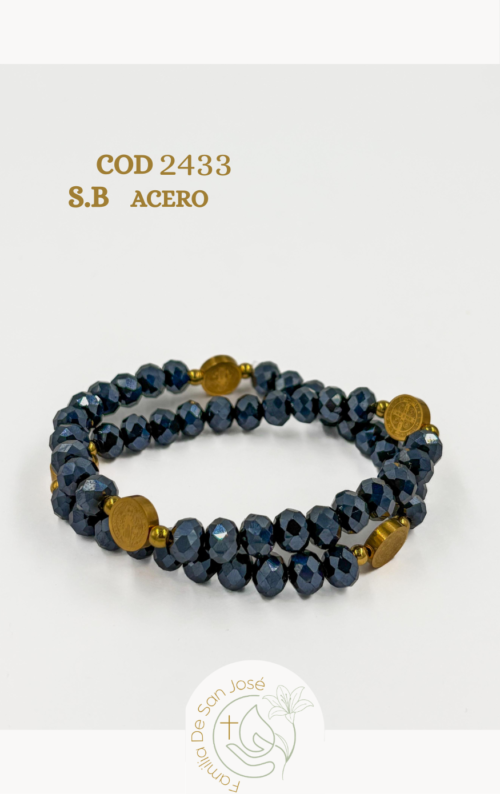 2433 Pulsera murano tejida San Benito