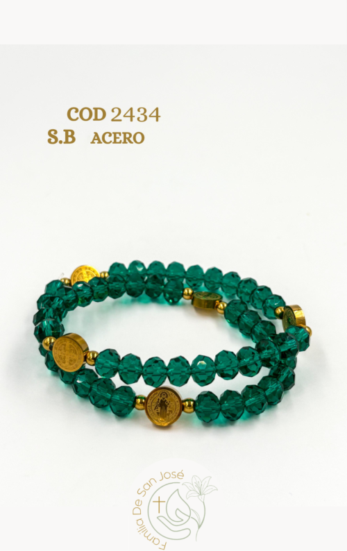 1128(14) 2434 Pulsera murano tejida San Benito