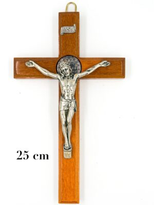 Cristo San Benito madera pared 25cm