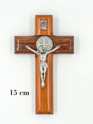 1106 Cristo San Benito madera pared 15cm