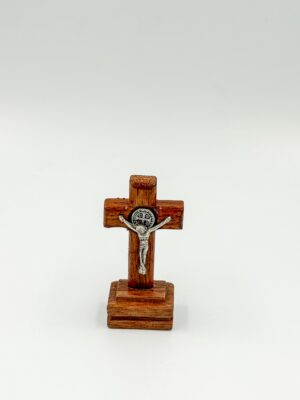 1111 Cristo San Benito madera base 5,5cm