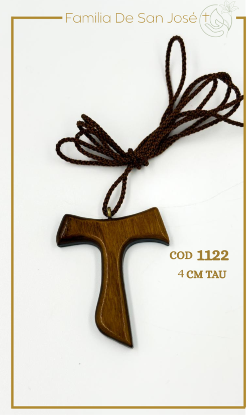 1122 Cruz madera Tau 4cm