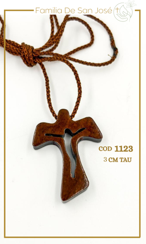 1123 Cruz madera Tau 3cm