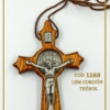 1188 Cristo San Benito madera 10cm Trébol