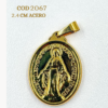 2067 medalla  Milagrosa 2,4cm  Dr