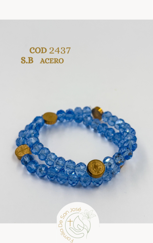 2437 Pulsera murano tejida San Benito