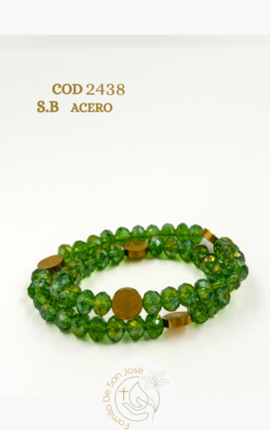 2438 Pulsera murano tejida San Benito