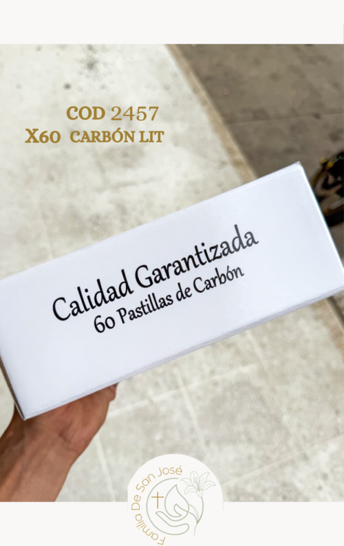 Caja de carbón litúrgico por 60 pastillas