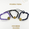 2502 Pulsera tejida tipo espiral surtida