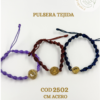 2502 Pulsera tejida tipo espiral surtida